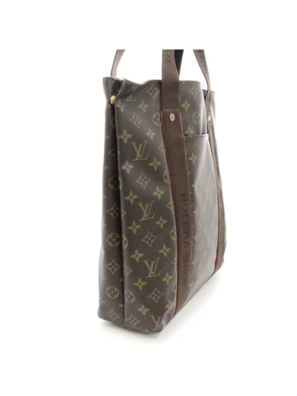 Louis Vuitton Cabas Beaubourg Monogram Tote Bag Canvas Brown